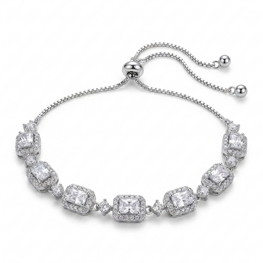 Radiance Emerald Bracelet - Silver