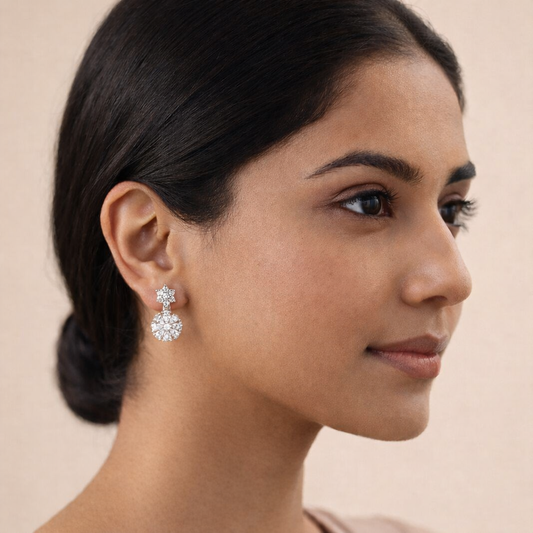 Ira Earrings - White