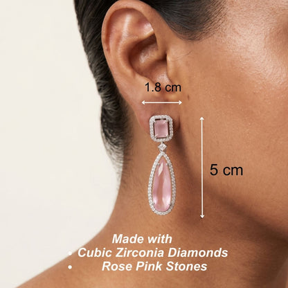 Blush Dangler earrings - Pink