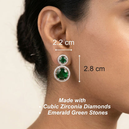 Azra Earrings - Green