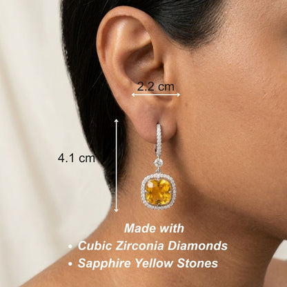 Lume Hook Earrings - Yellow