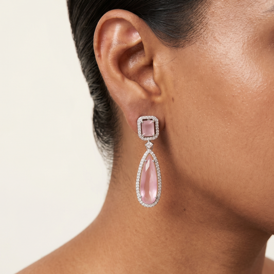 Blush Dangler earrings - Pink