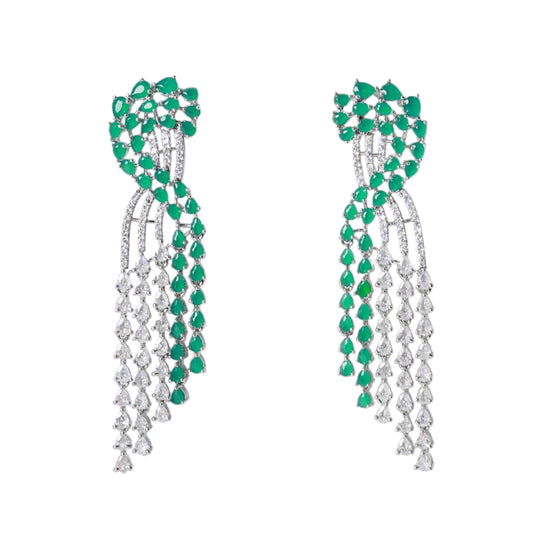 Ranya Earrings - Green