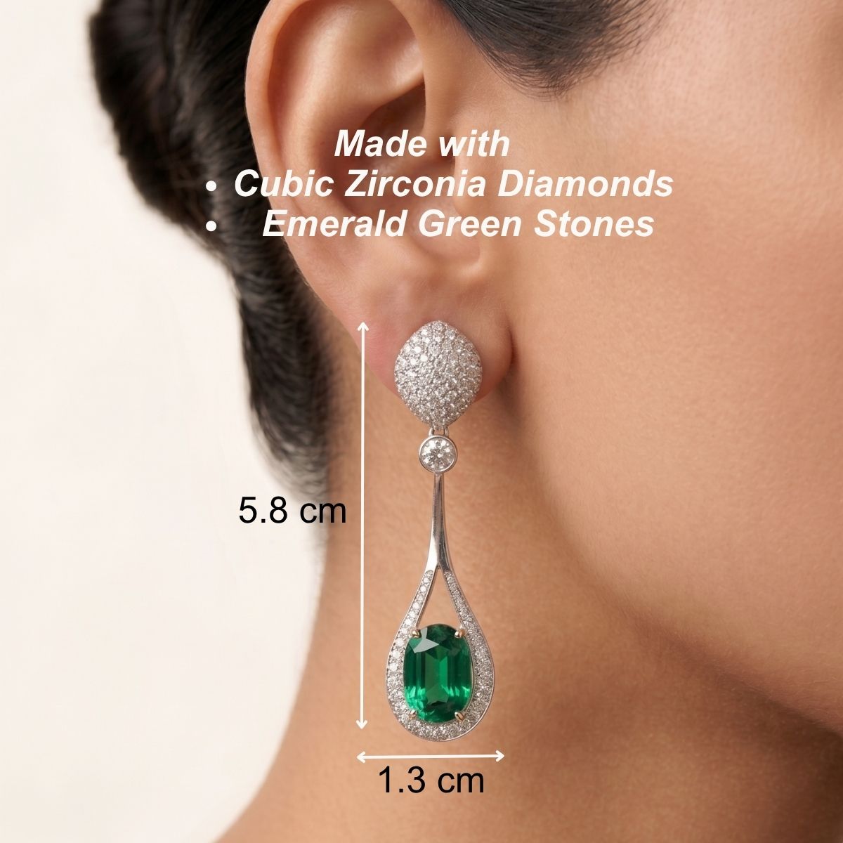 Muse Dangler earrings - Green