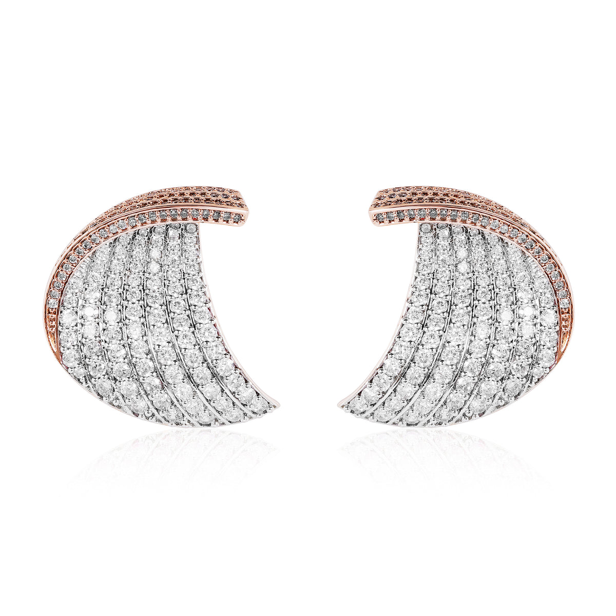 Dreamleaf Earrings - Rose gold