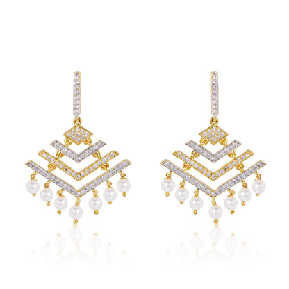 Amara Dangler Earrings - Gold & Silver