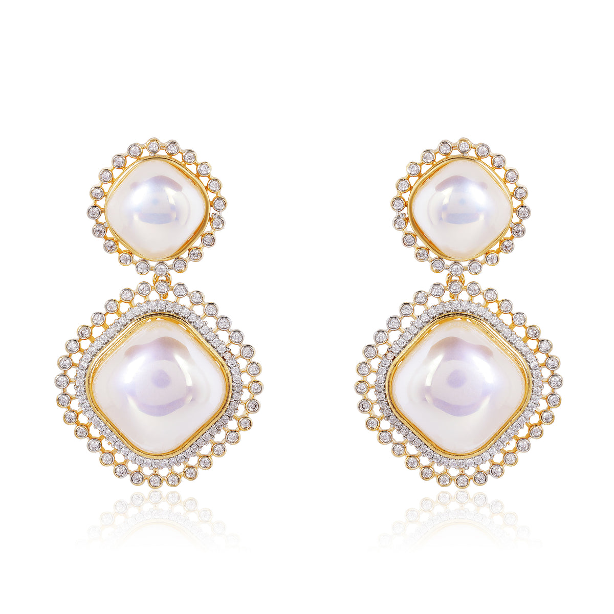 Subtle Stone Drop - Gold
