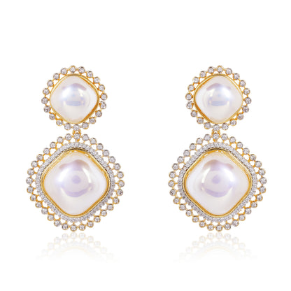 Subtle Stone Drop - Gold