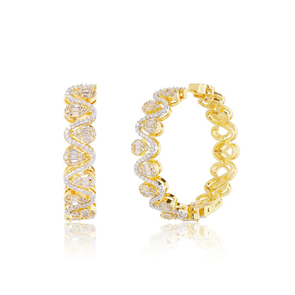 Gold Halo Hoops