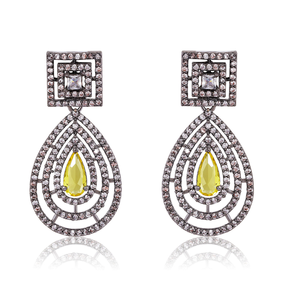 Destiny Drop Earrings - Yellow