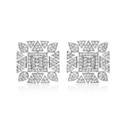 Mirage Stud Earrings - Silver
