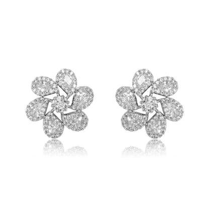 Bloom Stud Earrings - Silver