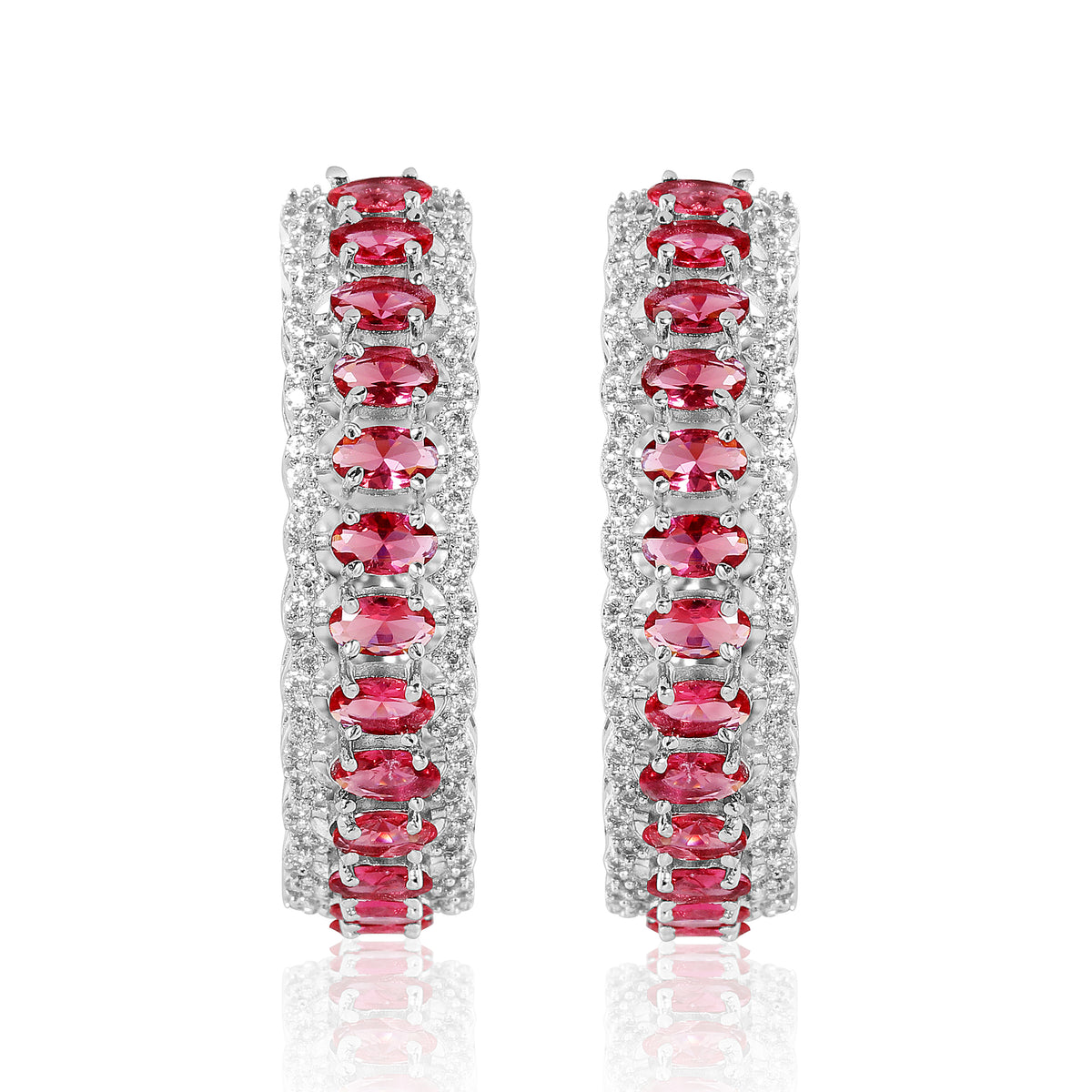 Royal Arc Hoops - Ruby Red