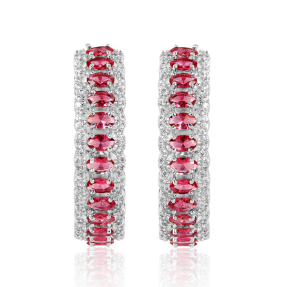 Royal Arc Hoops - Ruby Red