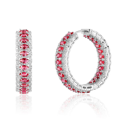 Royal Arc Hoops - Ruby Red