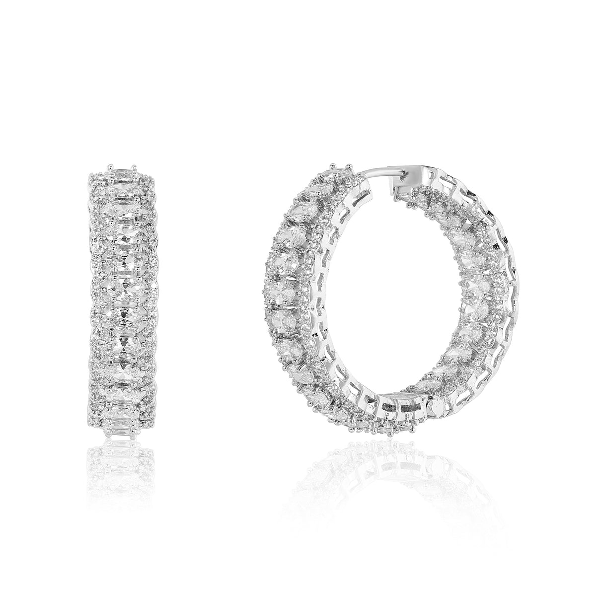 Royal Arc Hoops - Silver