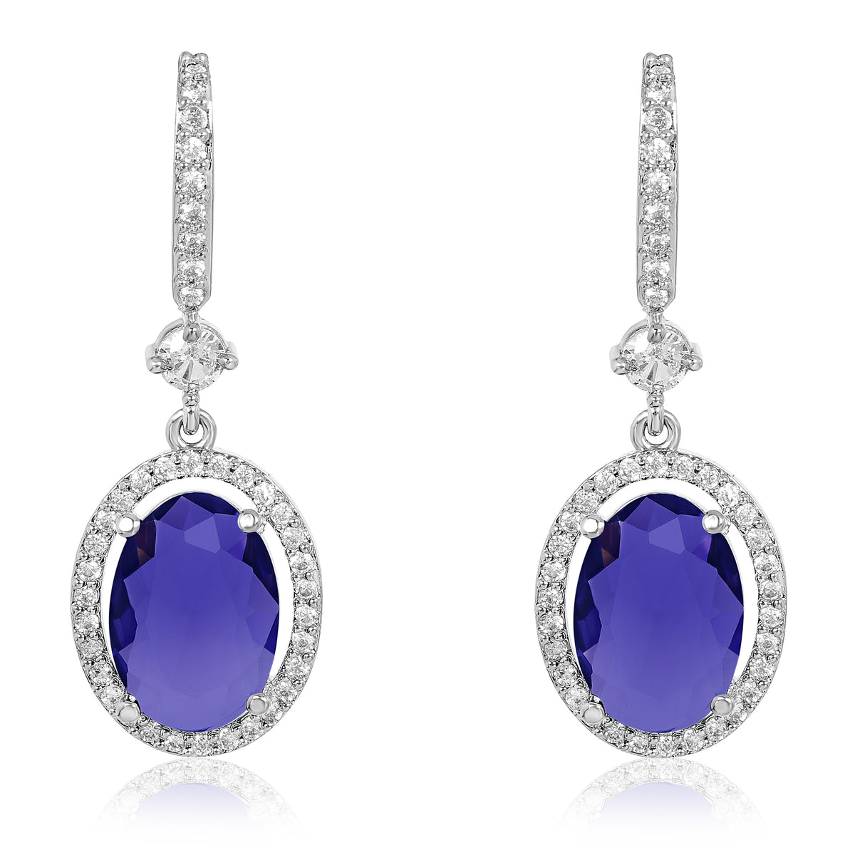 Moonbeam Hook Earrings - Purple