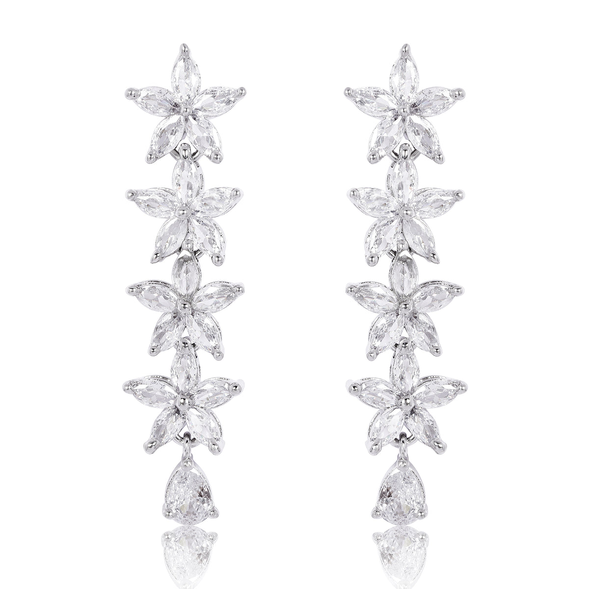 Startrail Diamond Earrings - Marquise