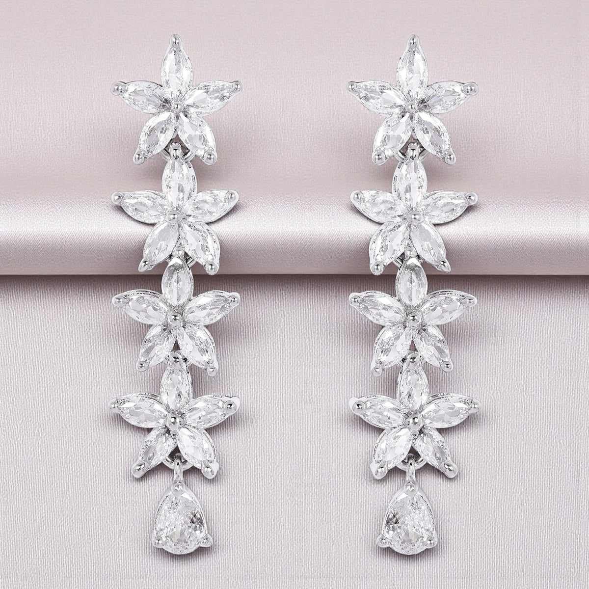 Startrail Diamond Earrings - Marquise