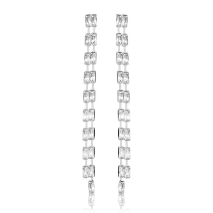 Shimmer Song Earrings - Baguettes