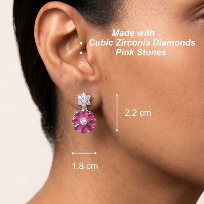 Ira Earrings - Pink
