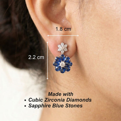 Ira Earrings - Blue
