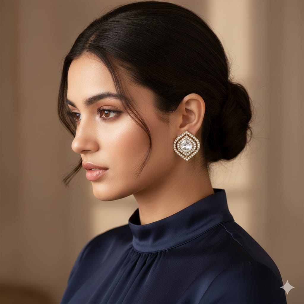 Zarqa studs - Gold