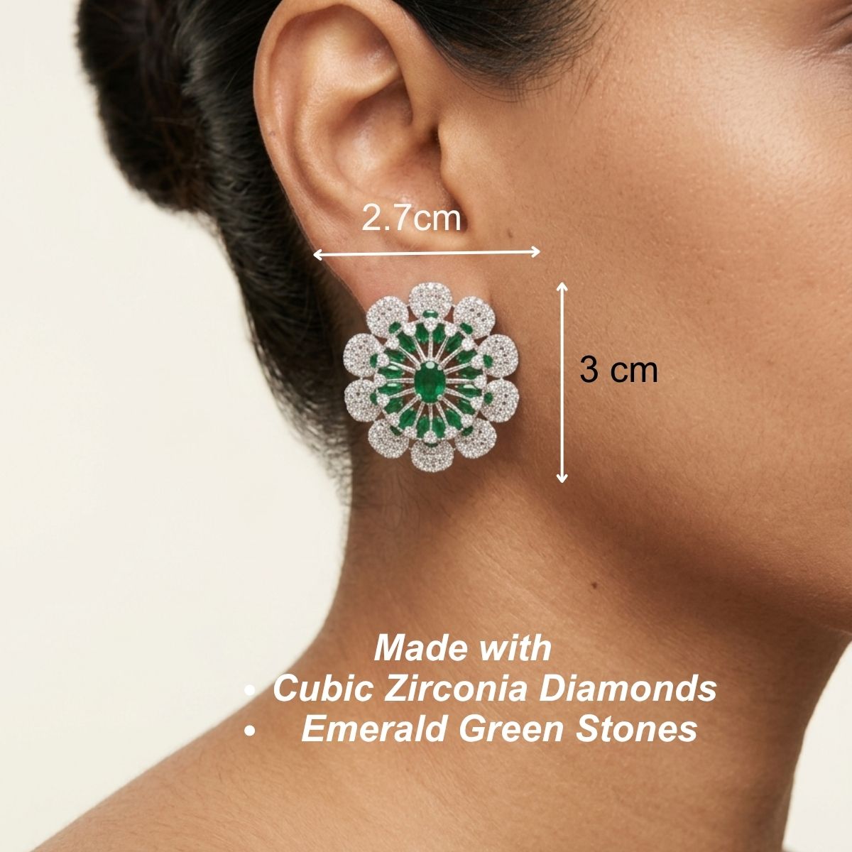 Marias Earrings - Green