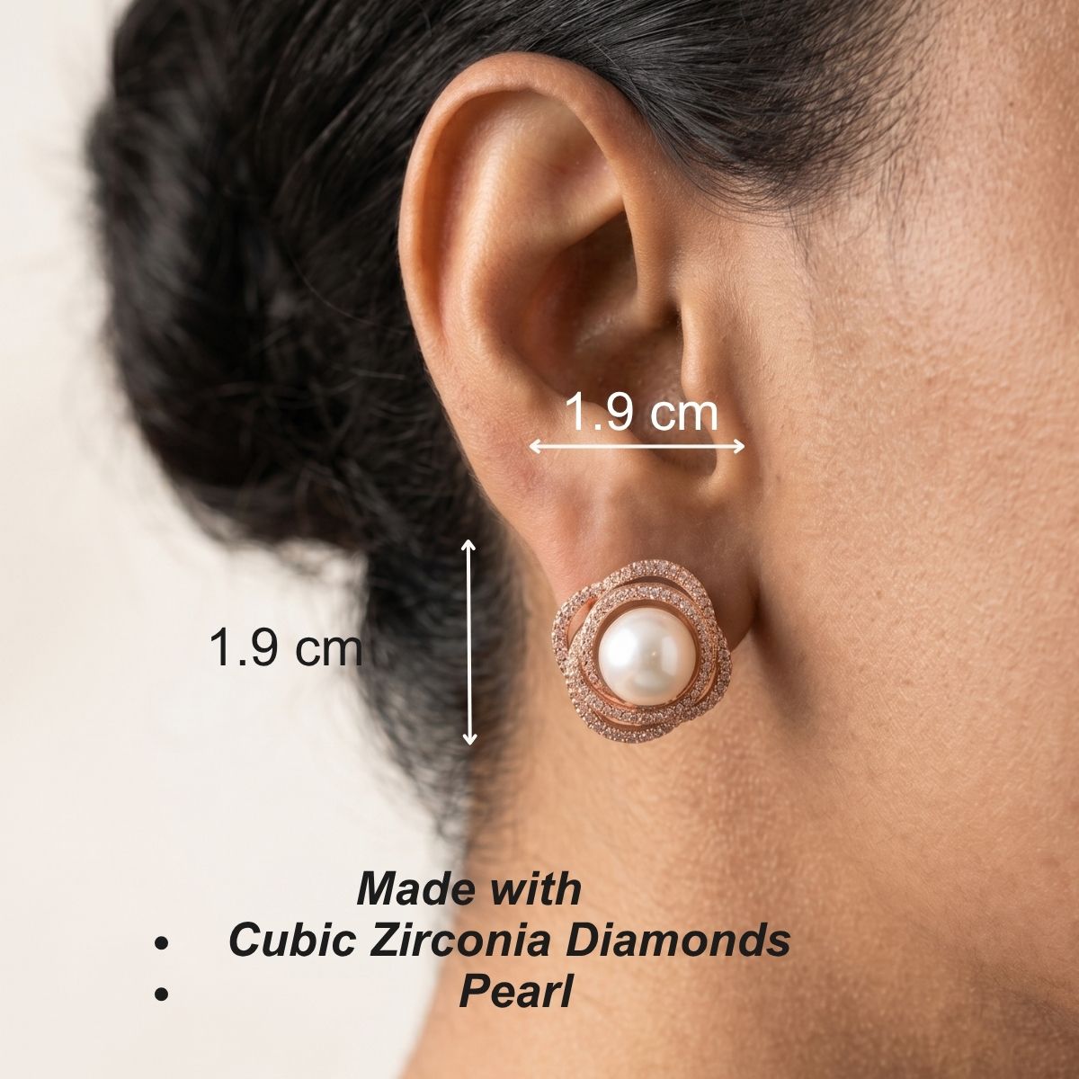 Rose Rain Earrings-Rose Gold