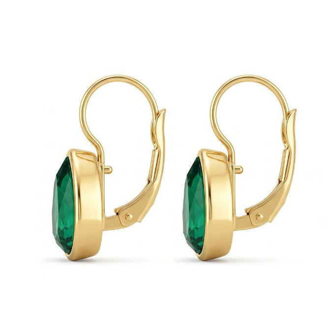 Celeste Earrings - Green & Gold