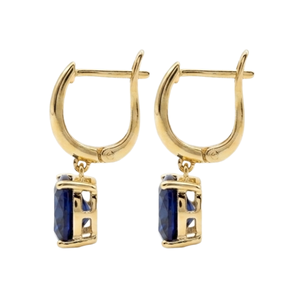 Zaira Bali Hoops - Blue