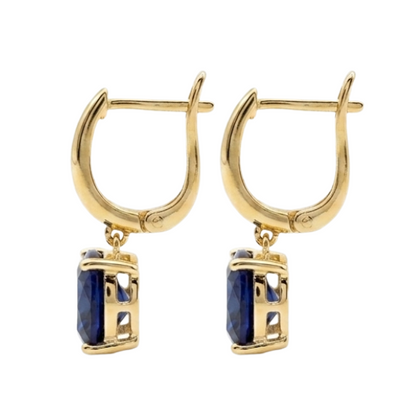 Zaira Bali Hoops - Blue