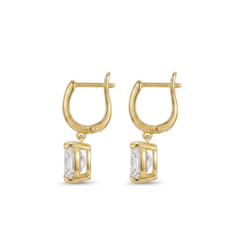 Zaira Bali Hoops - White