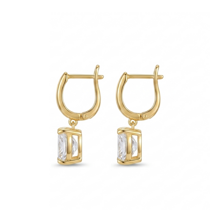 Zaira Bali Hoops - White
