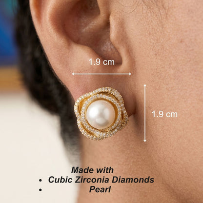 Rose Rain Earrings-Gold