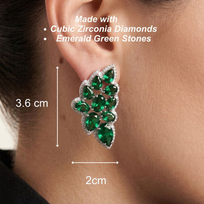 Vinea Earrings - Green
