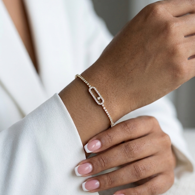 Halo Link Bracelet - Gold