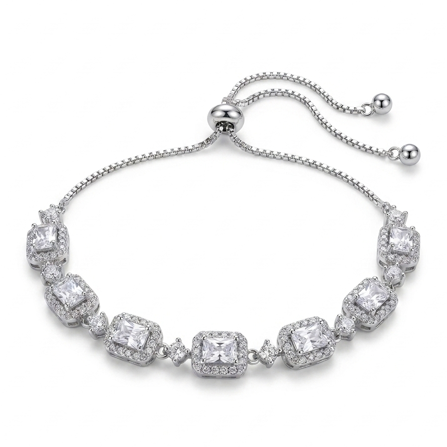 Radiance Emerald Bracelet - Silver