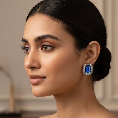 Glitz Studs - Blue