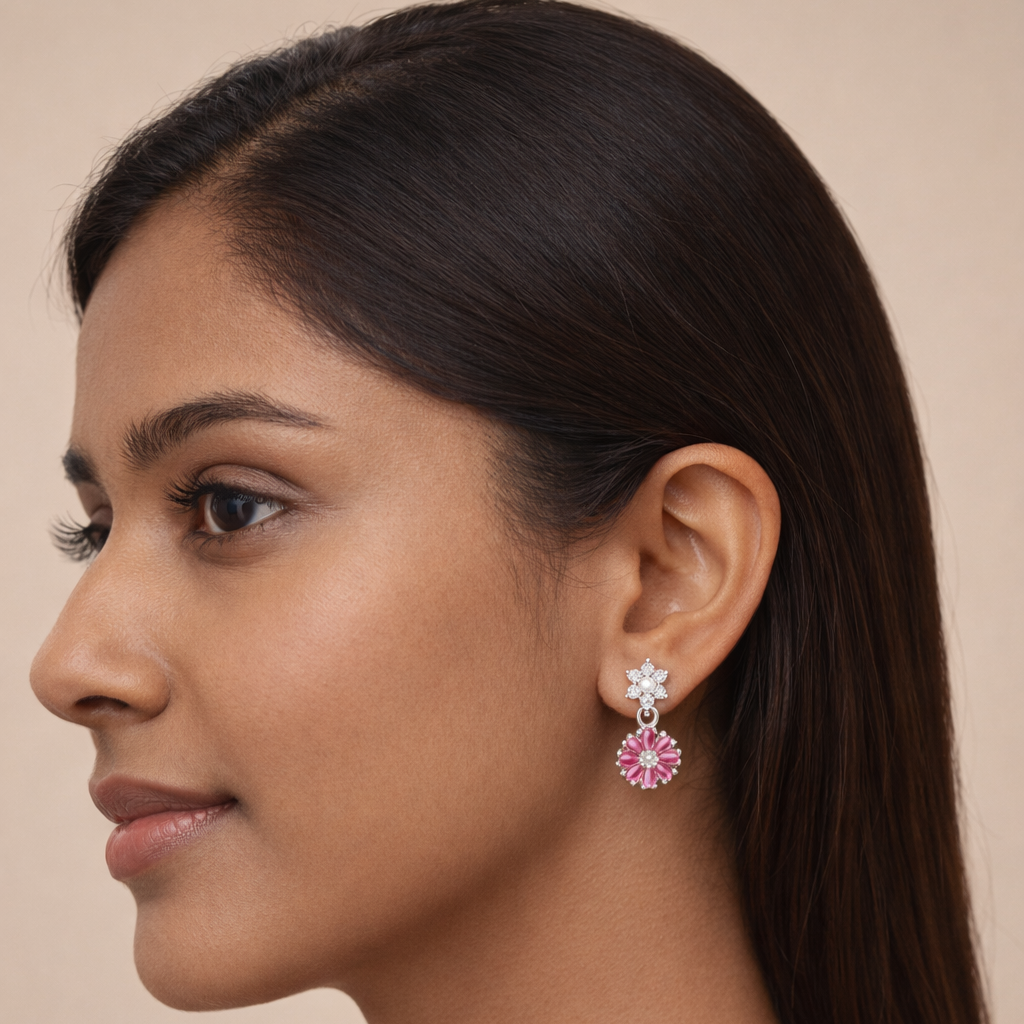 Ira Earrings - Pink