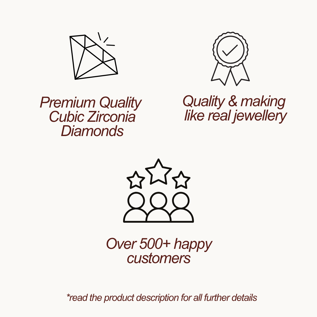 Orbit Stud Earrings - Red