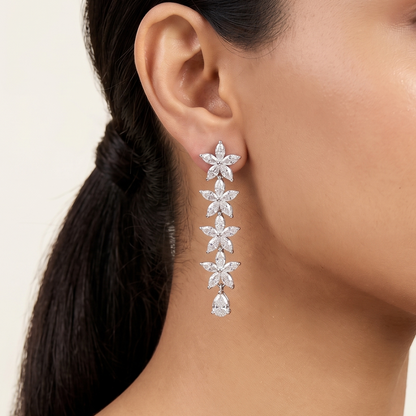 Startrail Diamond Earrings - Marquise