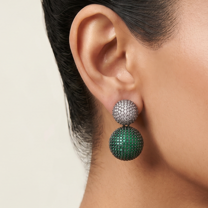 Lucent Earrings - Green