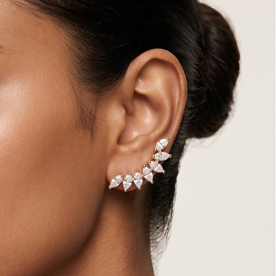 Flora Earcuff - Gold