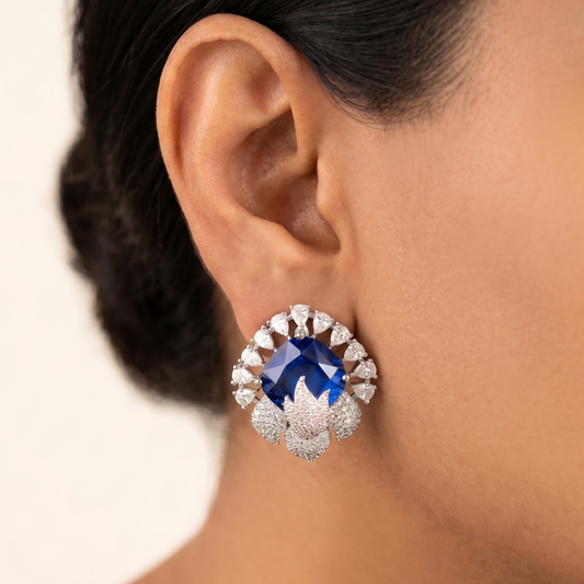 Everglow studs - Blue