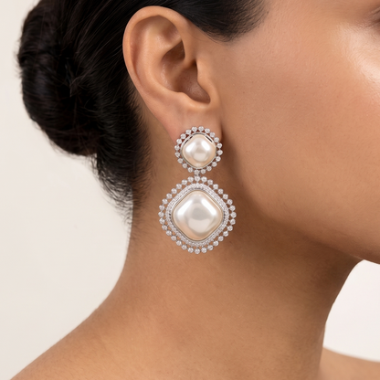 Subtle Stone Drop - White