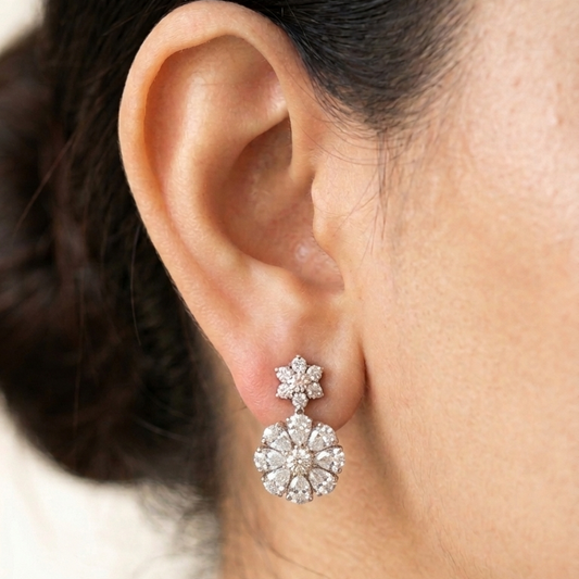 Ira Earrings - White