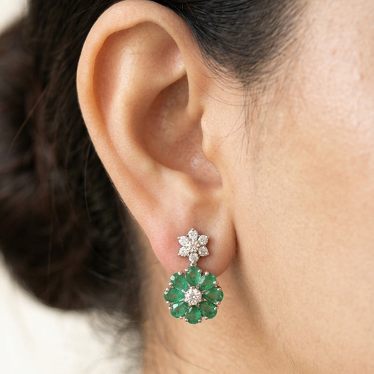 Ira Earrings - Green