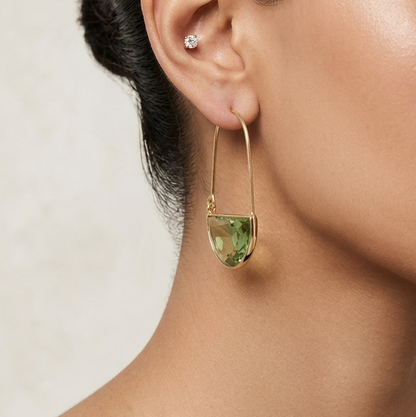 Green Hoops - Gold