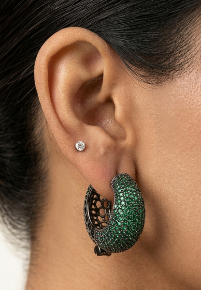 Moonlight Earrings - Green